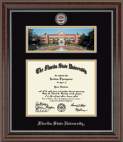 Florida State University diploma frame - Campus Scene Masterpiece Diploma Frame in Chateau