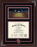 The University of Oklahoma diploma frame - Stadium & Spirit Medallion Diploma Frame in Encore