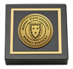 Murray State University paperweight - Gold Engraved Medallion Paperweight