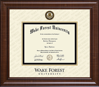 Wake Forest University diploma frame - Dimensions Plus Diploma Frame in Prescott