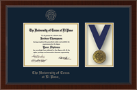 University of Texas at El Paso diploma frame - Medal Diploma Frame in Delta