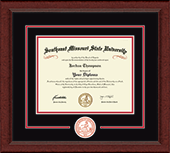 Southeast Missouri State University diploma frame - Lasting Memories Circle Logo Diploma Frame in Sierra