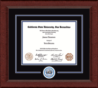 California State University San Bernardino diploma frame - Lasting Memories Circle Logo Diploma Frame in Sierra