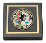 State of Illinois paperweight - Masterpiece Medallion Paperweight