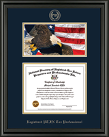 PTIN Directory Inc. certificate frame - Registered PTIN Tax Professional Campus Scene Certificate Frame in Midnight