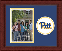 University of Pittsburgh photo frame - Lasting Memories Circle Logo Photo Frame in Sierra