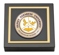 Olivet Nazarene University paperweight - Masterpiece Medallion Paperweight