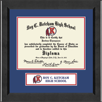 Roy C. Ketcham High School in New York diploma frame - Lasting Memories Banner Logo Diploma Frame in Arena