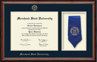Morehead State University diploma frame - Commemorative Sash Diploma Frame in Southport Gold
