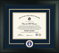 United States Air Force certificate frame - Lasting Memories Circle Logo Certificate Frame in Arena