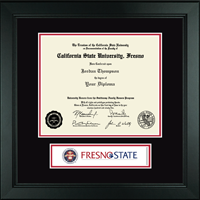 California State University Fresno diploma frame - Lasting Memories Banner Diploma Frame in Arena