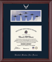 United States Air Force certificate frame - Campus Scene Certificate Frame in Camby