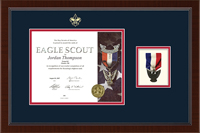 Boy Scouts of America certificate frame - Medal Certificate Frame in Delta