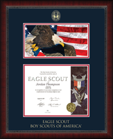 Boy Scouts of America certificate frame - Eagle Scout Certificate Frame with Photo in Sutton