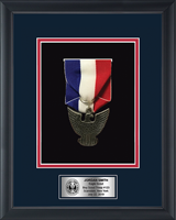 Boy Scouts of America medal frame - Commemorative Medal Shadow Box Frame in Obsidian