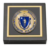 Commonwealth of Massachusetts paperweight - Masterpiece Medallion Paperweight