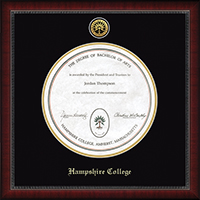 Hampshire College diploma frame - Gold Engraved Medallion Diploma Frame in Sutton