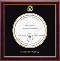 Hampshire College diploma frame - Gold Embossed Diploma Frame in Gallery