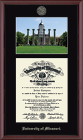 University of Missouri Columbia diploma frame - Campus Scene Diploma Frame in Camby