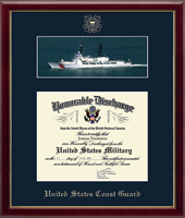Honorable Discharge Frames certificate frame - US Coast Guard Photo and Honorable Discharge Certificate Frame in Galleria