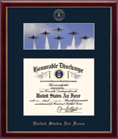 Honorable Discharge Frames certificate frame - US Air Force Photo and Honorable Discharge Certificate Frame - Jets in Galleria