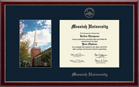 Messiah University diploma frame - Campus Scene Diploma Frame in Galleria