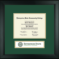 Enterprise  State Community College diploma frame - Lasting Memories Banner Diploma Frame in Arena