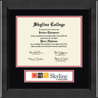 Skyline College diploma frame - Lasting Memories Banner Diploma Frame in Arena