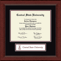 Central State University diploma frame - Lasting Memories Banner Diploma Frame in Sierra