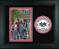 The University of New Mexico photo frame - Lasting Memories Circle Logo Photo Frame in Arena