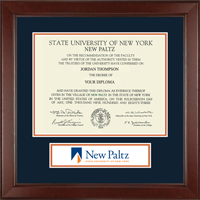 State University of New York  New Paltz diploma frame - Lasting Memories Banner Diploma Frame in Sierra