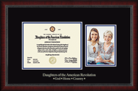 Daughters of the American Revolution certificate & photo frame - Certificate & Photo Frame in Sutton