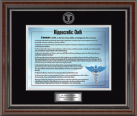 Medical College of Georgia certificate frame - Hippocratic Oath Certificate Frame in Chateau