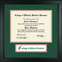 College of Biblical Studies - Houston diploma frame - Lasting Memories Banner Diploma Frame in Arena