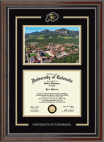 University of Colorado diploma frame - Spirit Medallion Stadium Scene Diploma Frame in Chateau