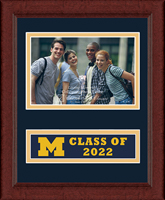 University of Michigan photo frame - Lasting Memories Class of 2022 Banner Photo Frame in Sierra