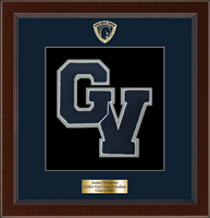 Golden View Classical Academy varsity letter frame - Varsity Letter Frame in Delta
