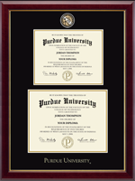 Purdue University diploma frame - Double Masterpiece Diploma Frame in Gallery
