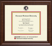 Claremont Graduate University diploma frame - Dimensions Plus Diploma Frame in Prescott