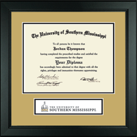 The University of Southern Mississippi diploma frame - Lasting Memories Banner Diploma Frame in Arena