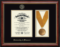 University of Missouri Columbia diploma frame - Medal Diploma Frame in Southport Gold