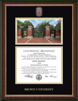 Brown University diploma frame - Campus Scene Masterpiece Diploma Frame in Murano