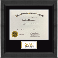 GIAC Organization certificate frame - Lasting Memories Banner Certificate Frame in Arena