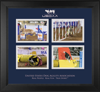 U.S. Dog Agility Association photo frame - Lasting Memories Quad Photo Frame in Arena