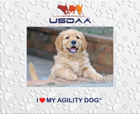 U.S. Dog Agility Association photo frame - I love My Agility Dog Spectrum Pattern Photo Frame