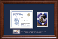 U.S. Dog Agility Association certificate frame - Masterpiece Medallion Agility Certificate & 5'x7' Photo Frame in Prescott
