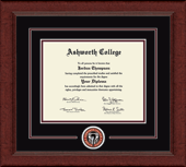 Ashworth College diploma frame - Lasting Memories Circle Logo Diploma Frame in Sierra
