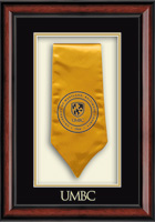 University of Maryland, Baltimore County stole frame - Commemorative Stole Shadow Box Frame in Southport