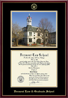 Vermont Law & Graduate School diploma frame - Campus Scene Diploma Frame in Galleria