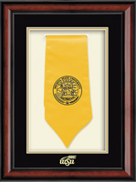 Wichita State University stole frame - Commemorative Stole Shadow Box Frame in Southport